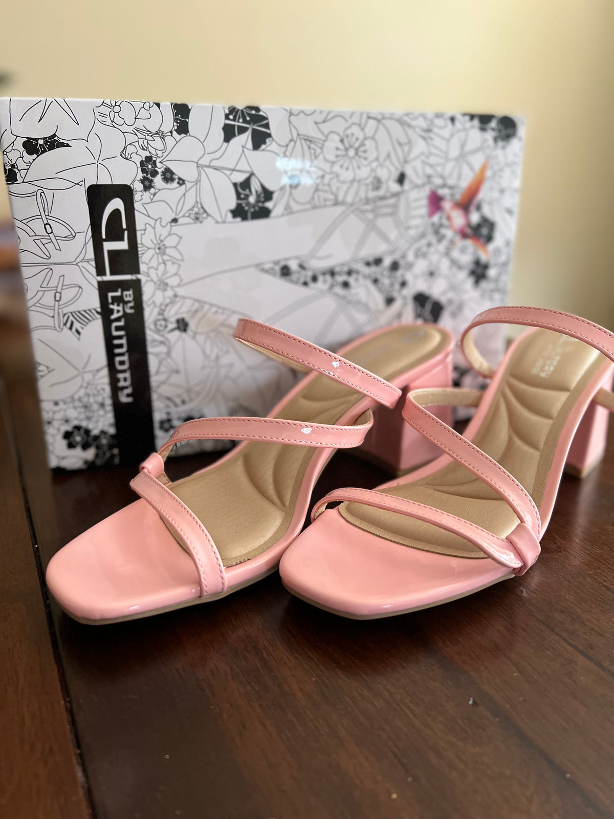 Blaine Blush Strappy Heels By Chinese Laundry
