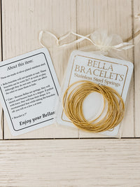 Bella Gold Guitar String Bracelets