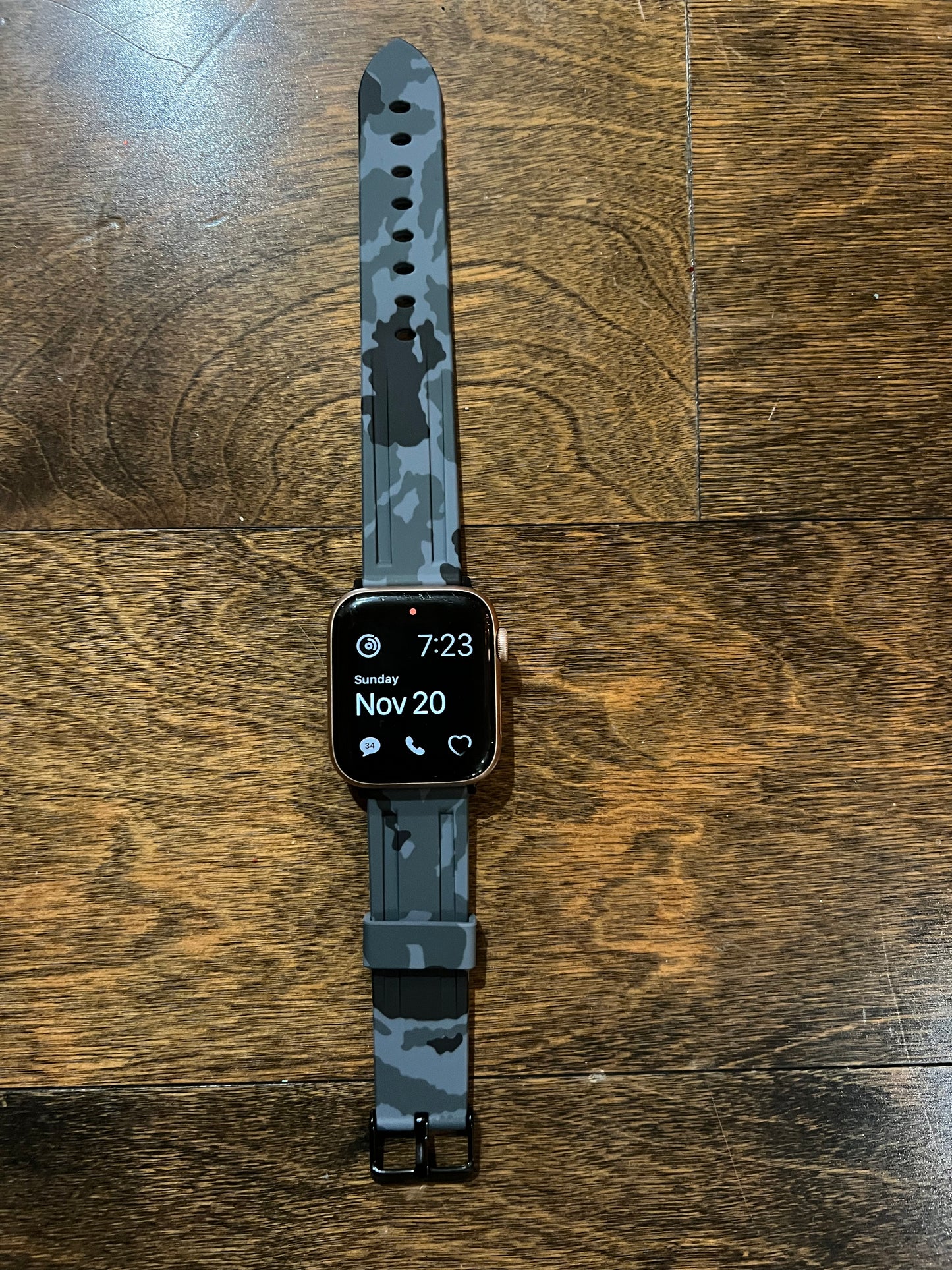 Grey Camo Apple Watchband