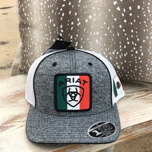 Ariat Men's Mexican Flag Logo Hat