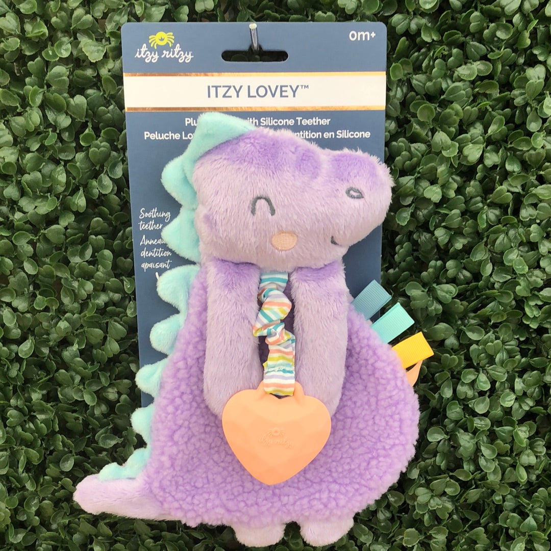 Dino Itzy Lovey Plush And Teether Toy