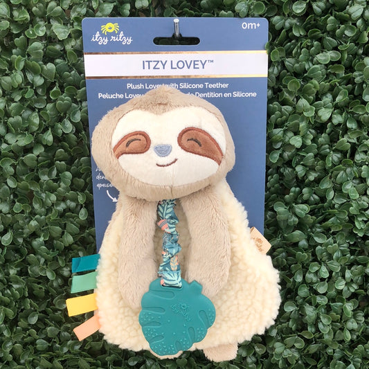 Sloth Itzy Lovey Plush And Teether Toy