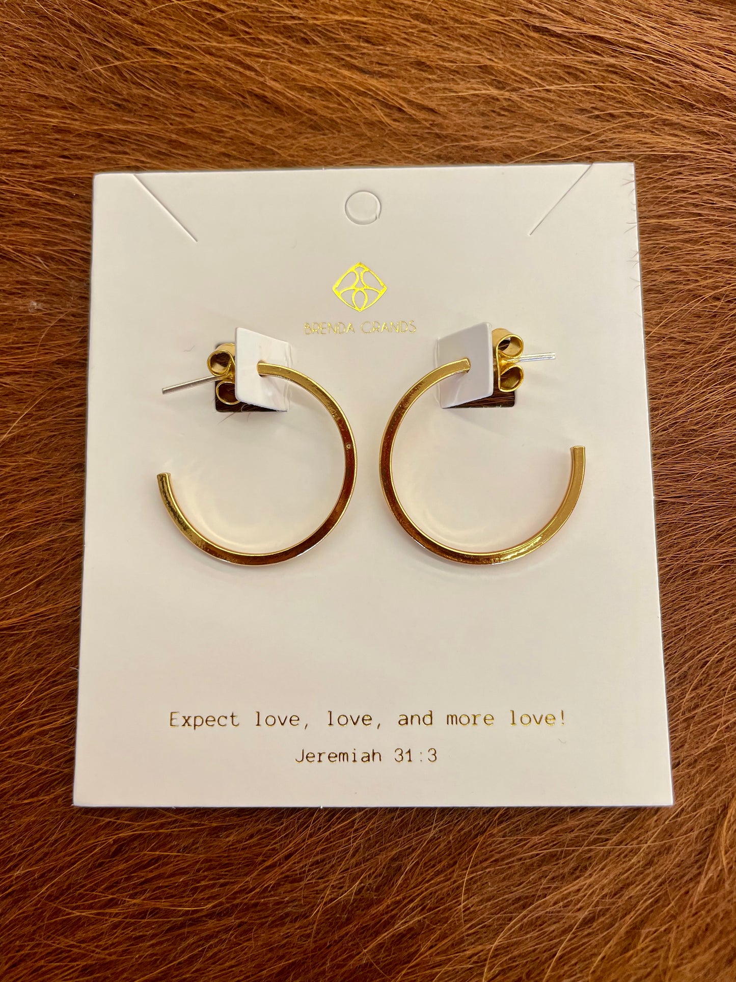 Mini Gold Sun Hoops