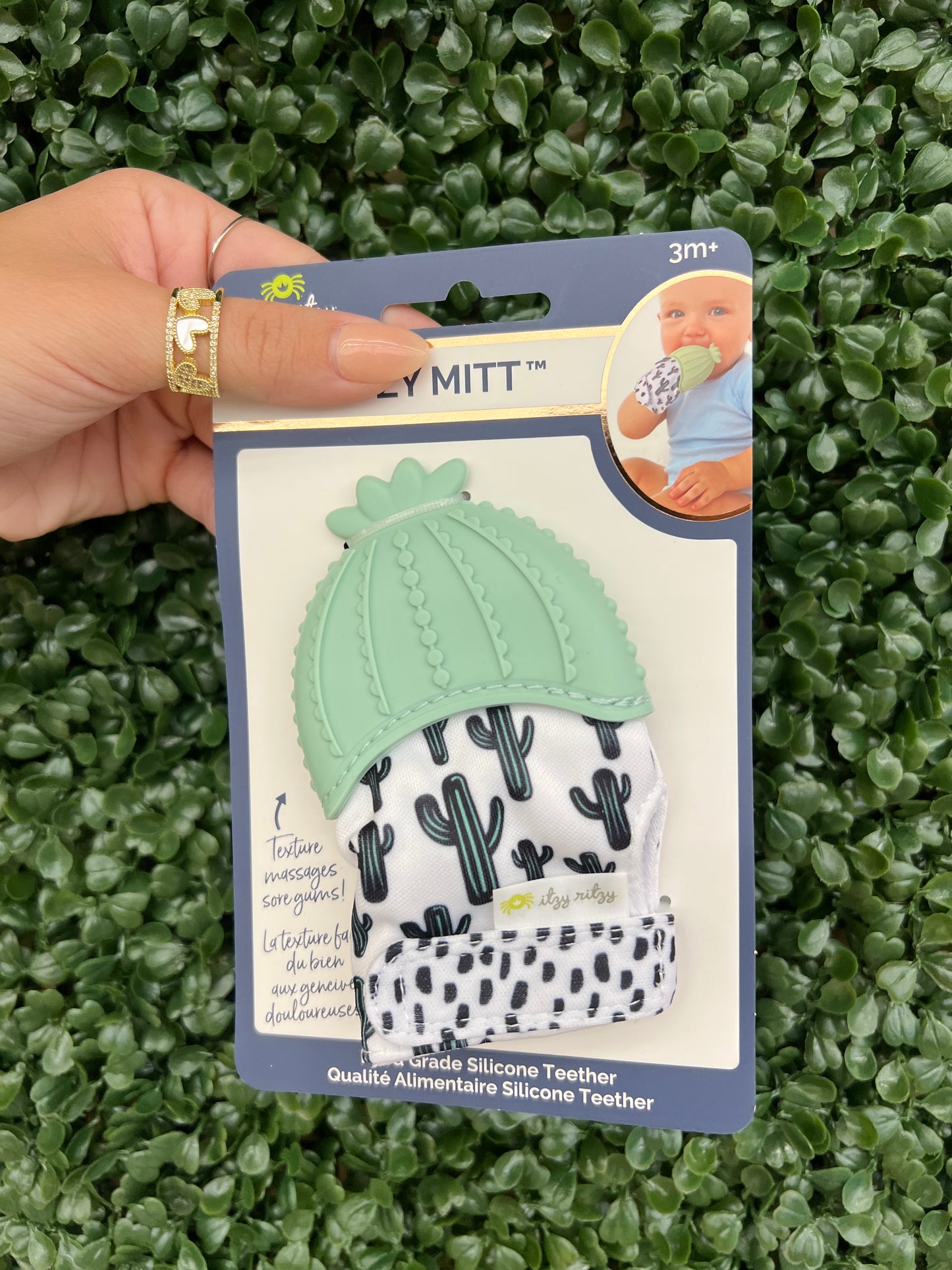 Itzy Mitt® Teething Mittens Cactus