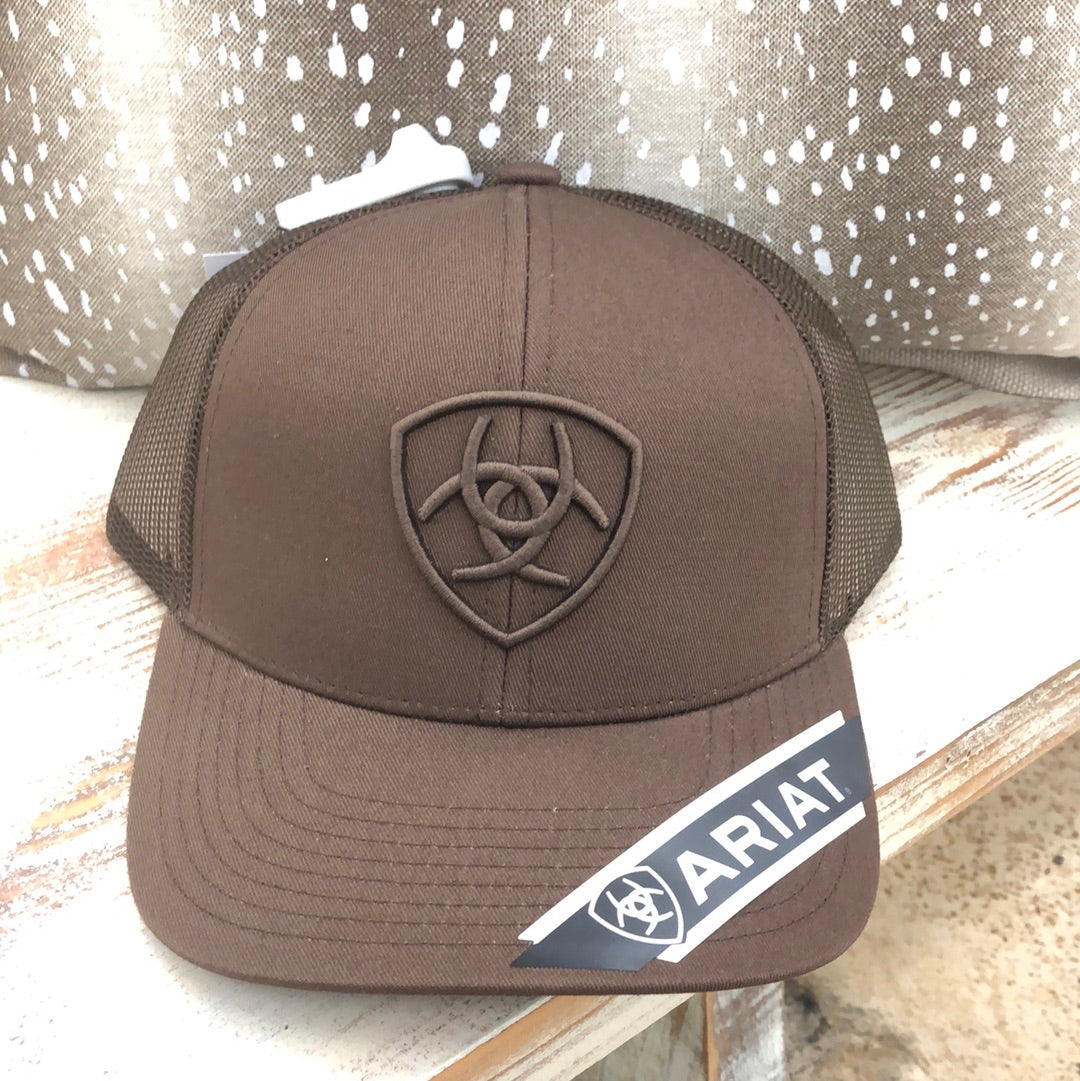 Brown Ariat Mens Hat