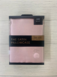Blush Satin King Pillow Case by Kitsch