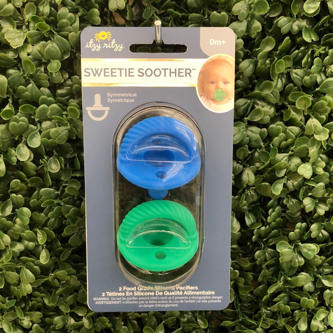 Blue Clover Sweetie Soother Pacifier Bow 2 Pack