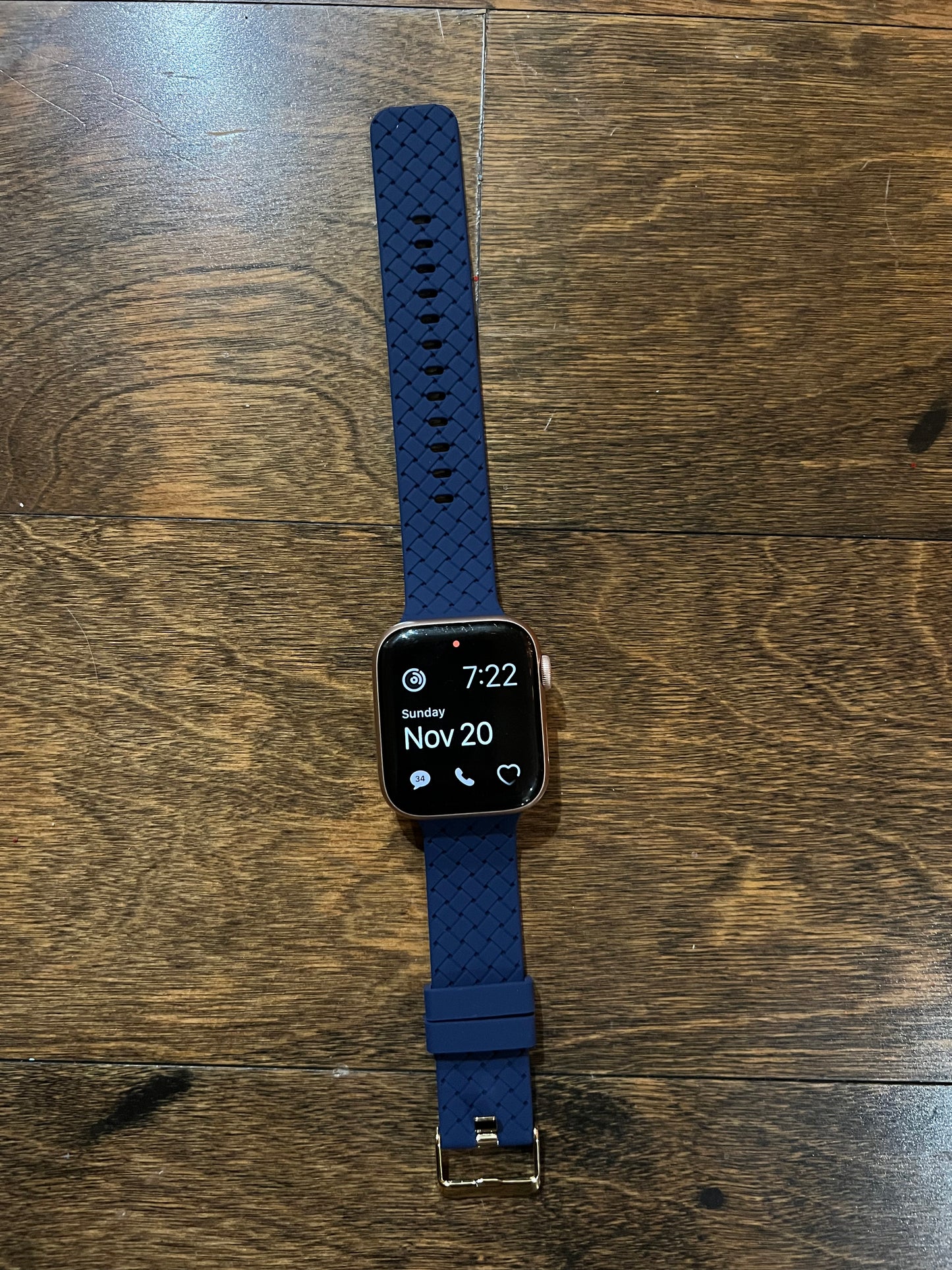 Navy Buckle Apple Watch band