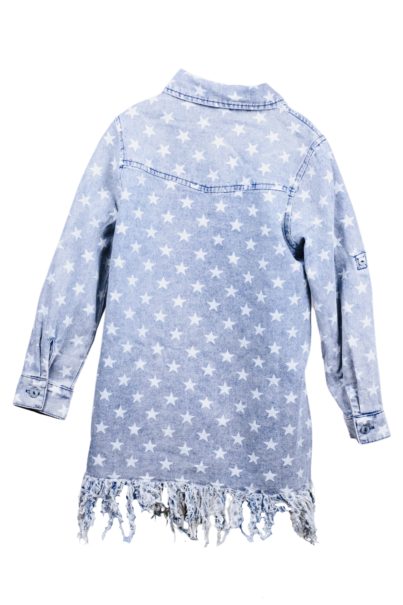 Denim Star Button Up Youth Top